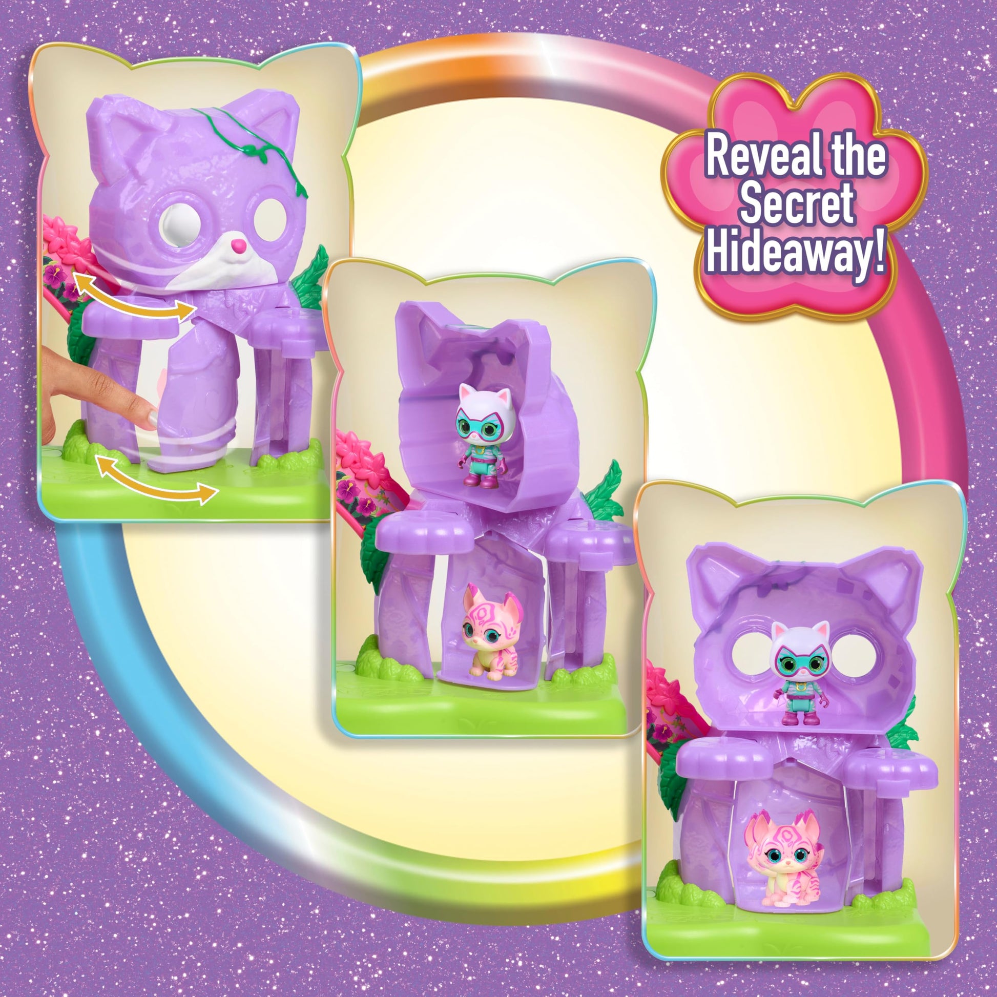 Disney Jr. SuperKitties Su-Purr Wild Playset with Slide and Swing