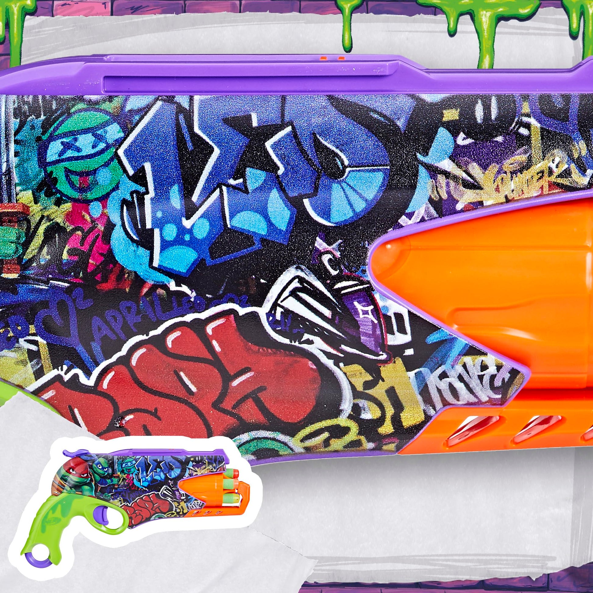 Nerf Teenage Mutant Ninja Turtles Blaster, 10 Elite Darts, Toy Foam Blasters, Ages 8 and Up