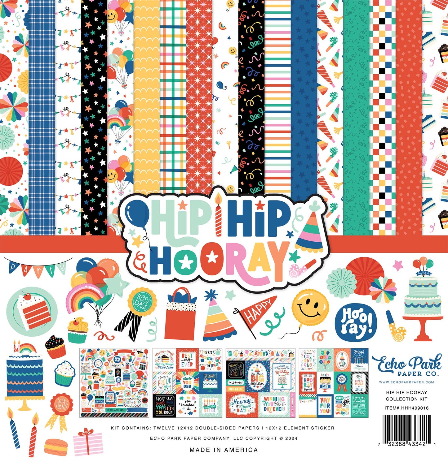 Echo Park Paper Hip Hip Hooray Collection Kit