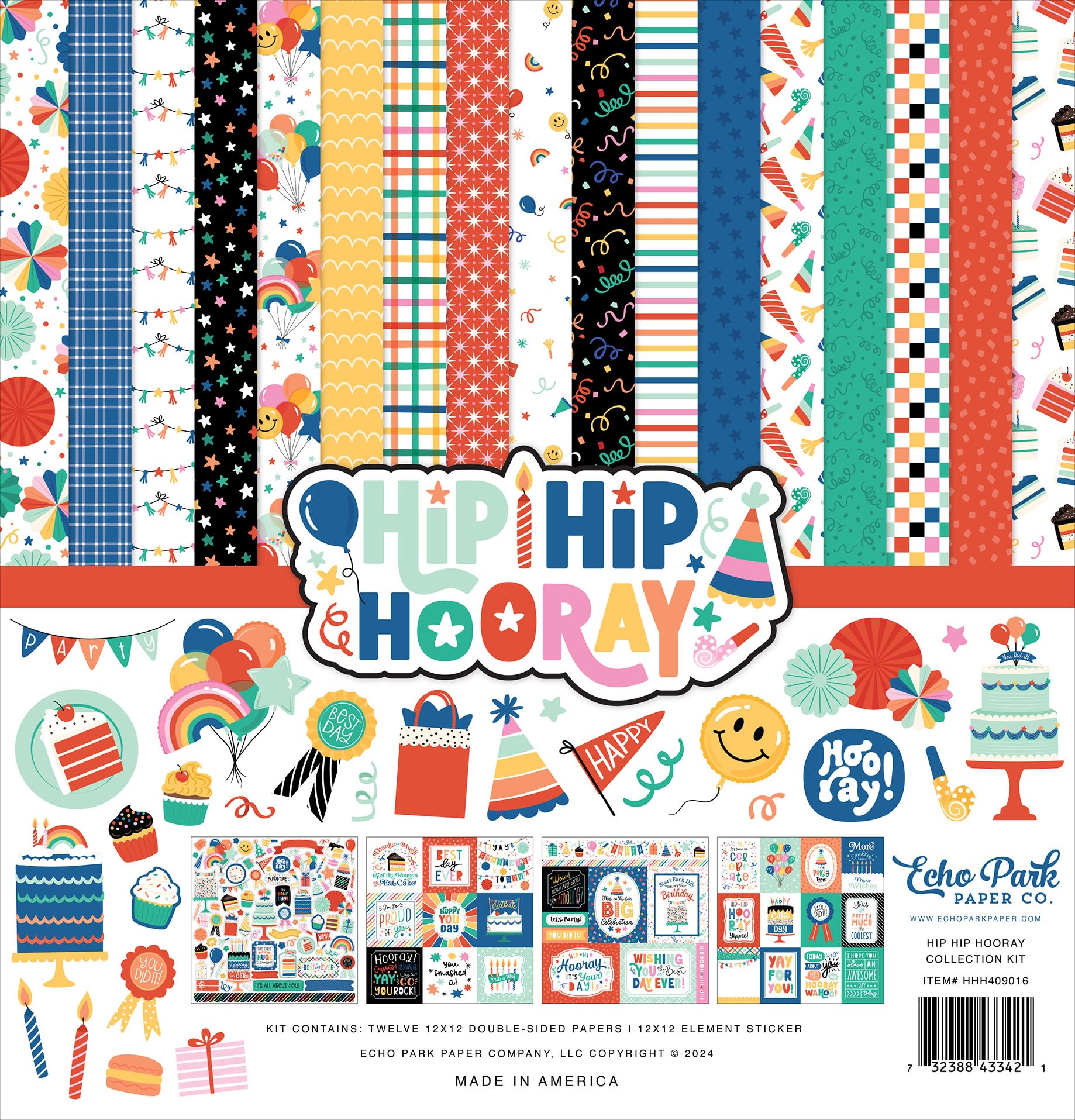 Echo Park Paper Hip Hip Hooray Collection Kit