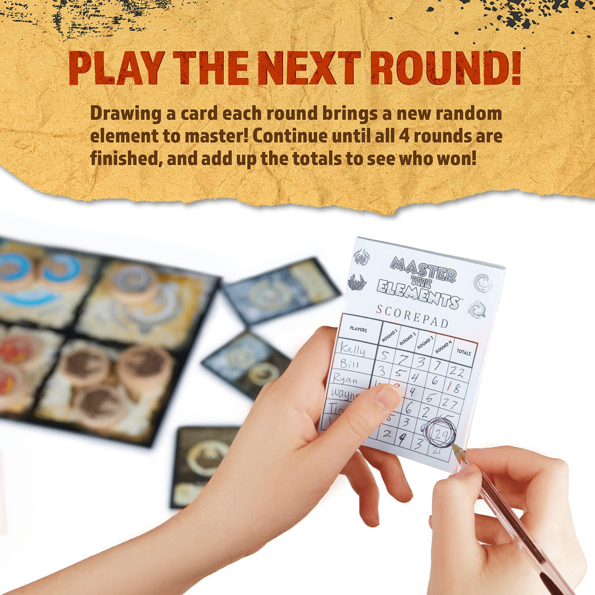 Master The Elements Novelty Board Game of Strategy and Chance