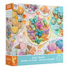 Ceaco - Cookie Creations Puzzle 300 Oversized Pieces - Rose Khan - Pastel Cookie Art Jigsaw Puzzle with Bonus Poster - Large Piece Puzzle for Adults