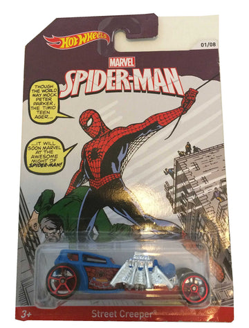 2014 Hot Wheels Marvel Spiderman Street Creeper 01/08