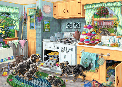 300 Piece Puzzles for Adults Large Piece - Dog Gone Good Cupcakes