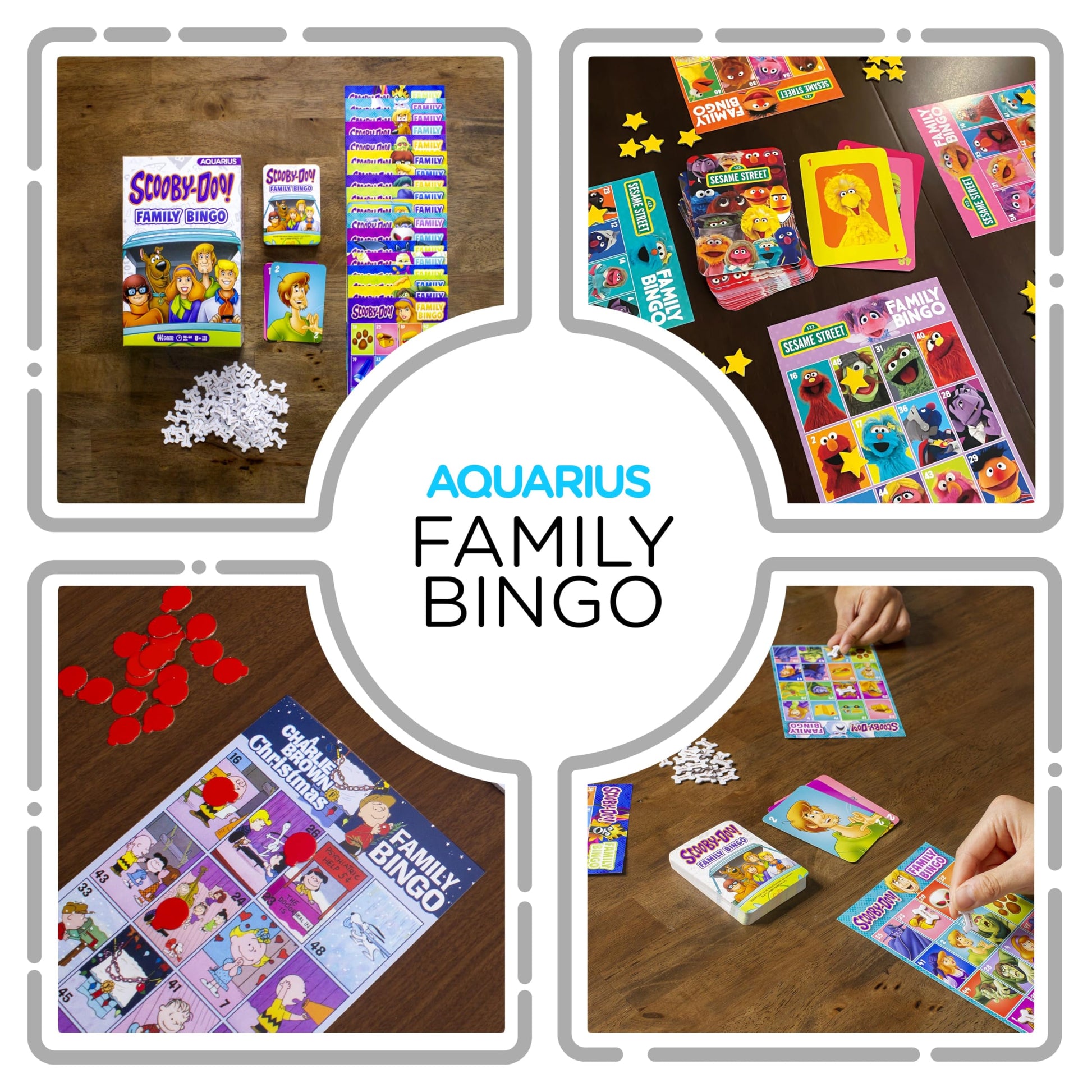 Aquarius Scooby-Doo Family Bingo Game - Officially Licensed Party Game for Kids and Adults Ages 8+, 2-18 Players - Gift for Teens