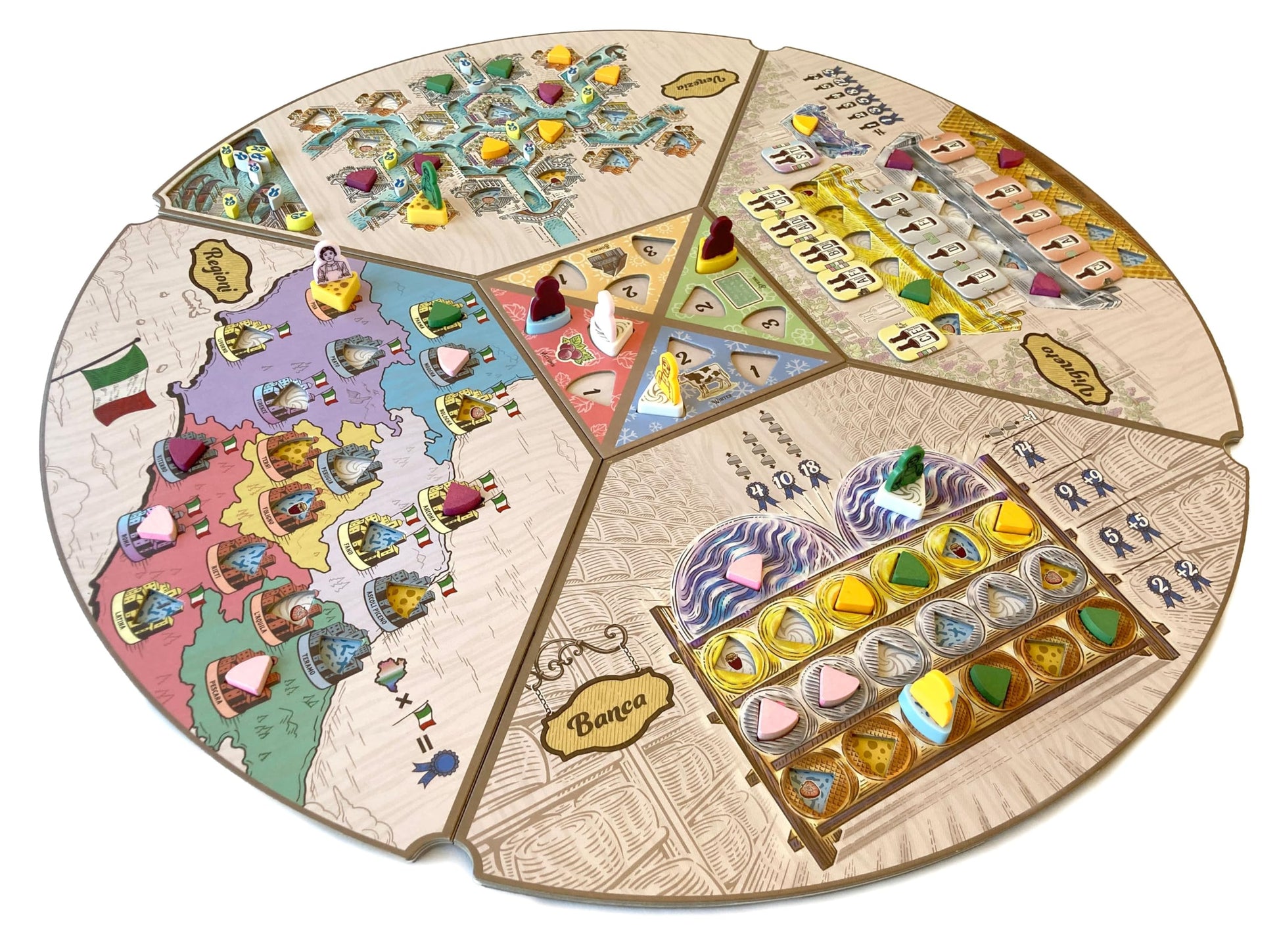 Formaggio Board Game (Standard Edition) - The Italian Cheesemaking Euro Strategy Game, Worker-Placement, Family Fun for Kids & Adults, Ages 14+, 1-4