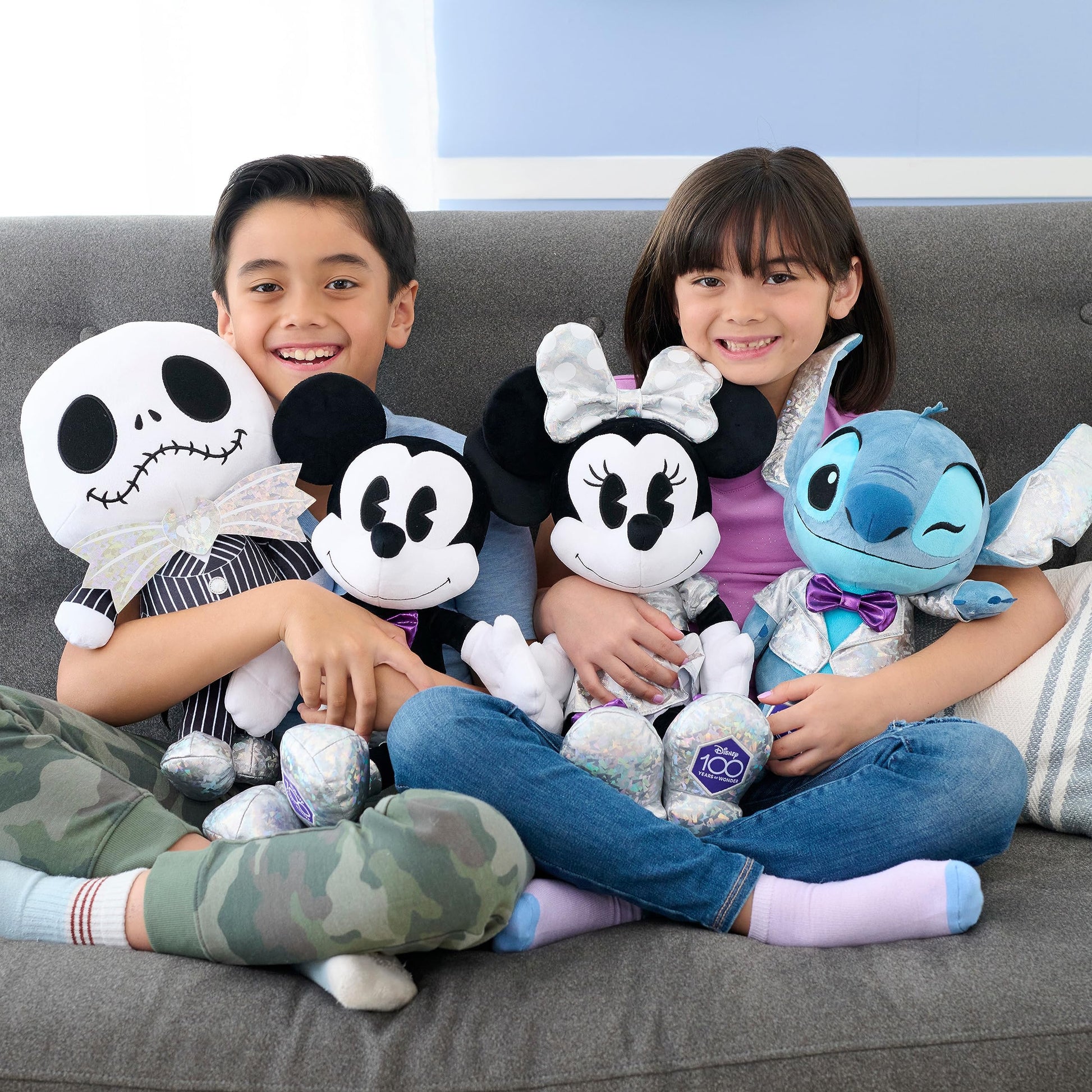 Disney100 Years of Wonder Minnie Mouse Large Plush Stuffed Animal, Kids Toys for Ages 2 Up by Just Play