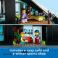 LEGO City Ski and Climbing Center Building Toy Set, 3-Level Building with a Ski Slope, 8 Minifigures and 2 Animal Figures for Imaginative Winter