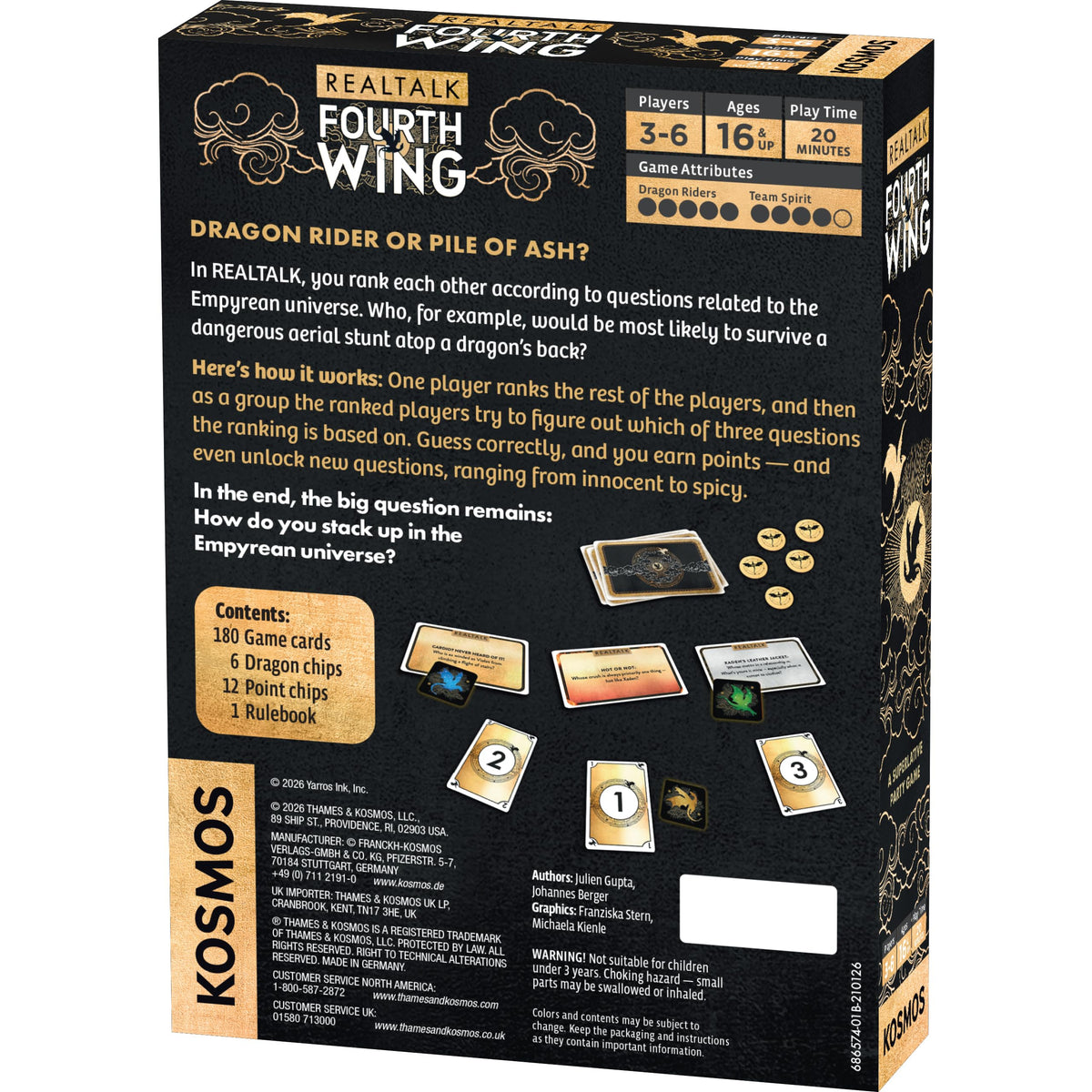 Kosmos Realtalk: Fourth Wing | Party Card Game