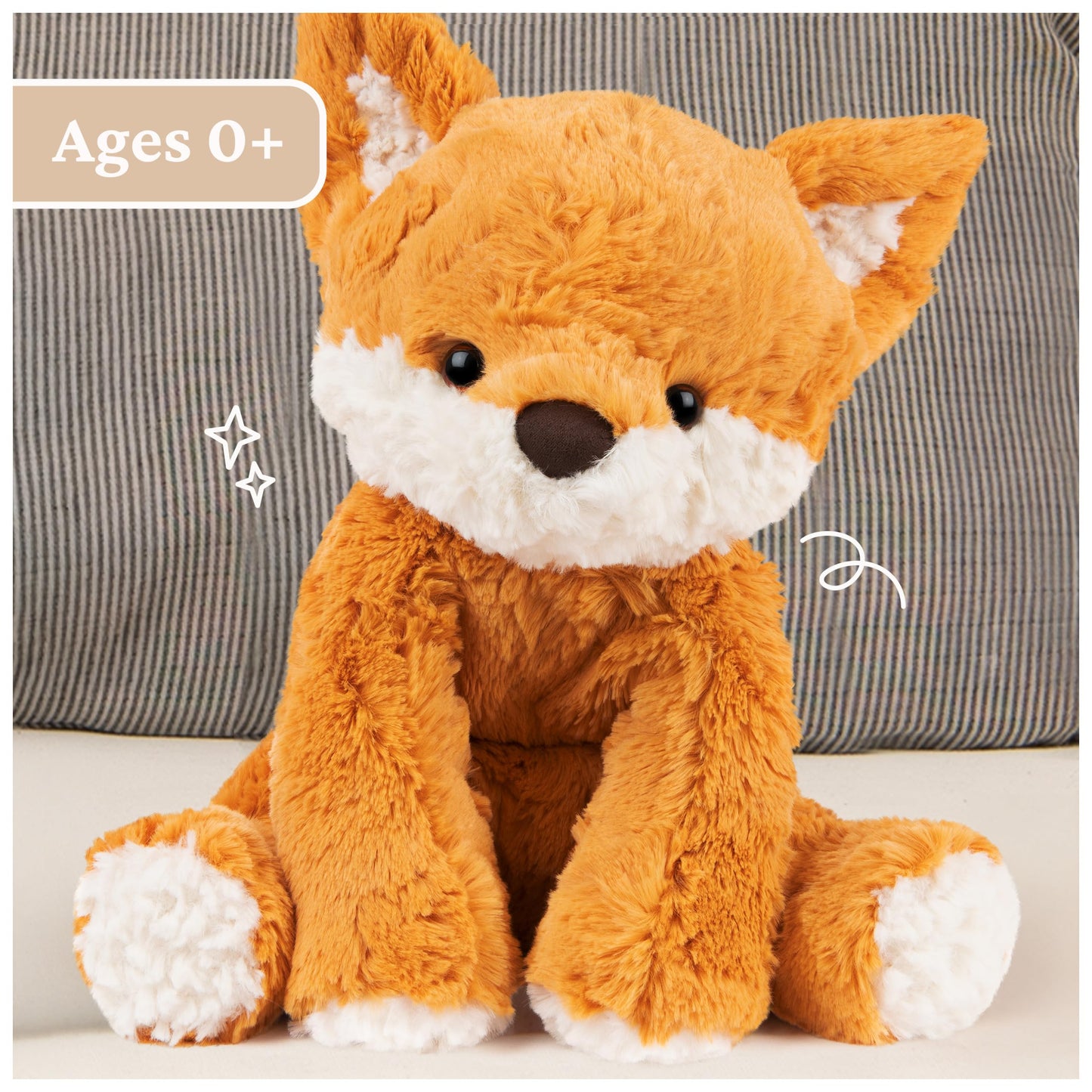 GUND Cozys Collection Fox 10-Inch Stuffed Animal Sensory Toy for Ages 0+