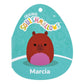 Squishmallows Original 8-Inch Marcia Maroon Capybara - Official Jazwares Plush (Little)
