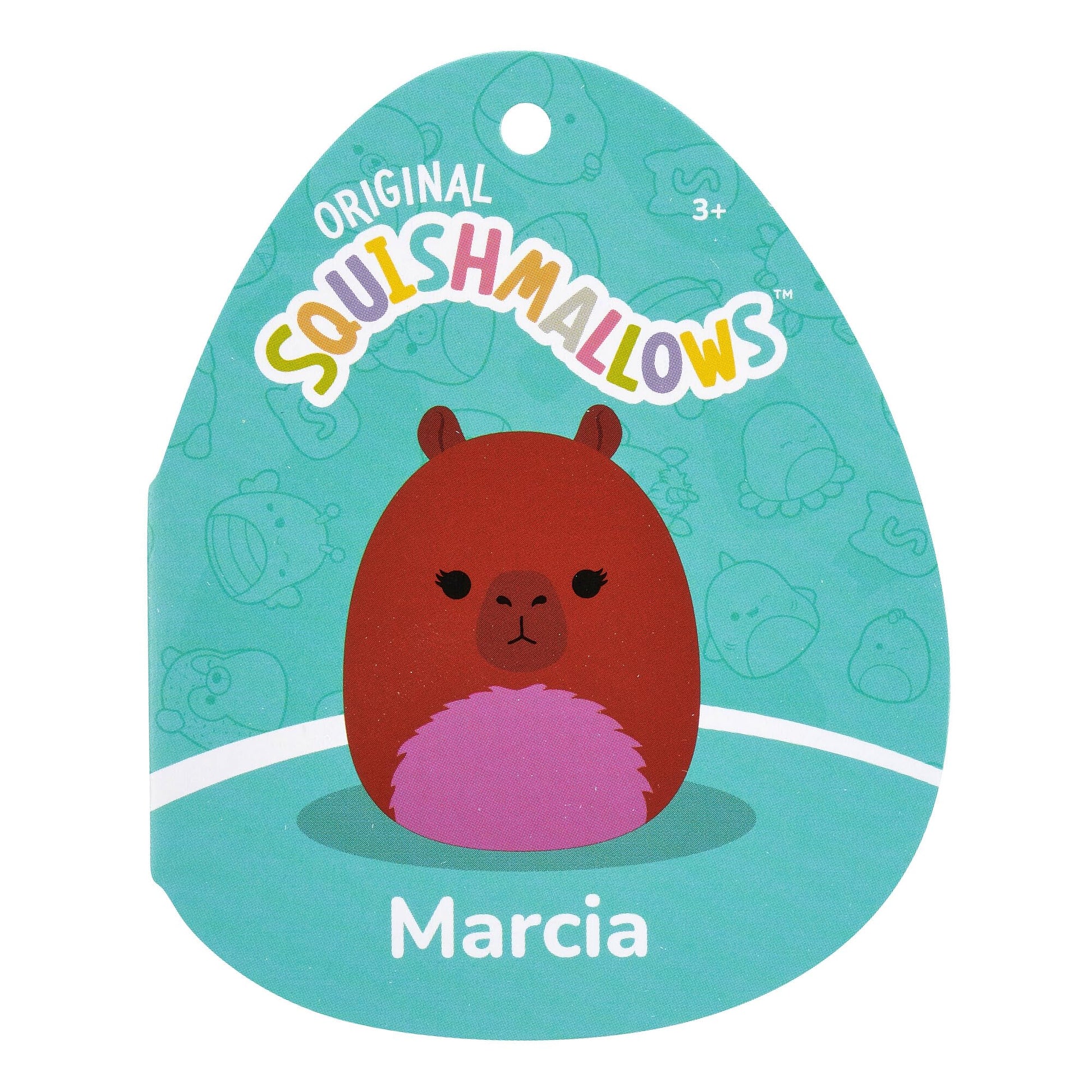 Squishmallows Original 8-Inch Marcia Maroon Capybara - Official Jazwares Plush (Little)