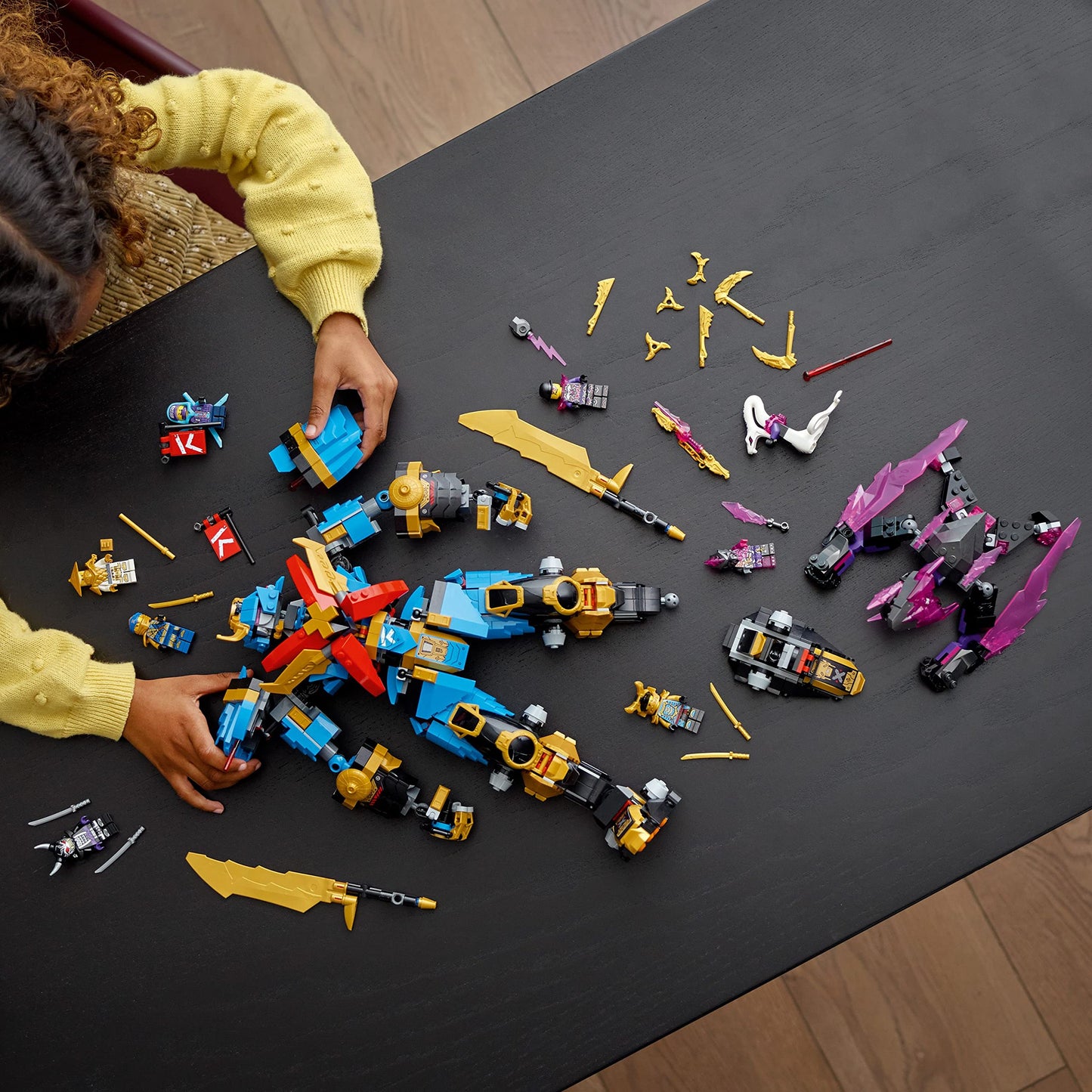 LEGO NINJAGO Nya's Samurai X MECH Action Figure, 71775 Robot Ninja Toy with Golden Jay Plus 7 Minifigures