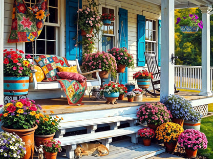 Springbok Front Porch 500 Piece Jigsaw Puzzle for Adults