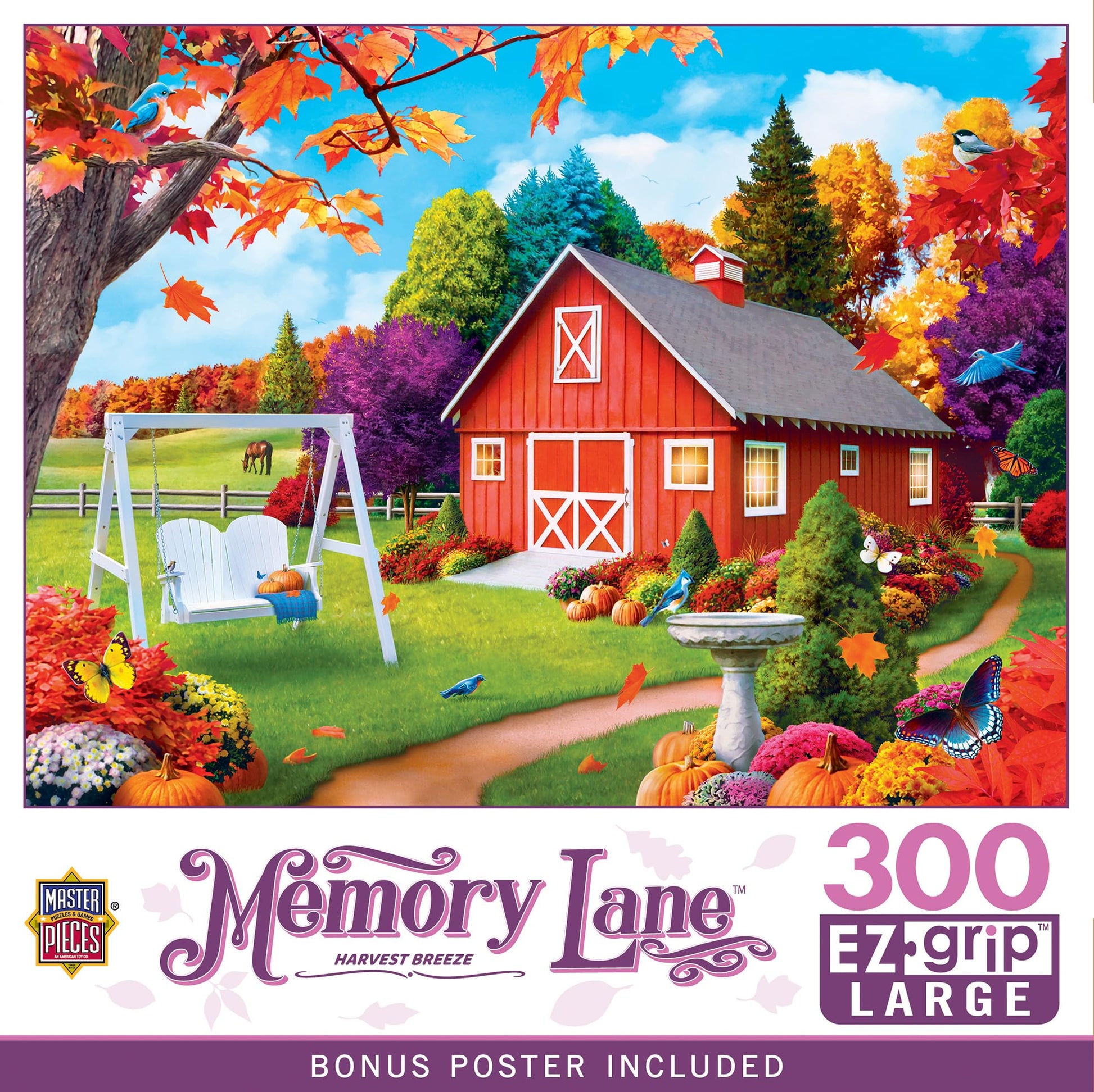Masterpieces 300 Piece EZ Grip Jigsaw Puzzle - Harvest Breeze - 18"x24"
