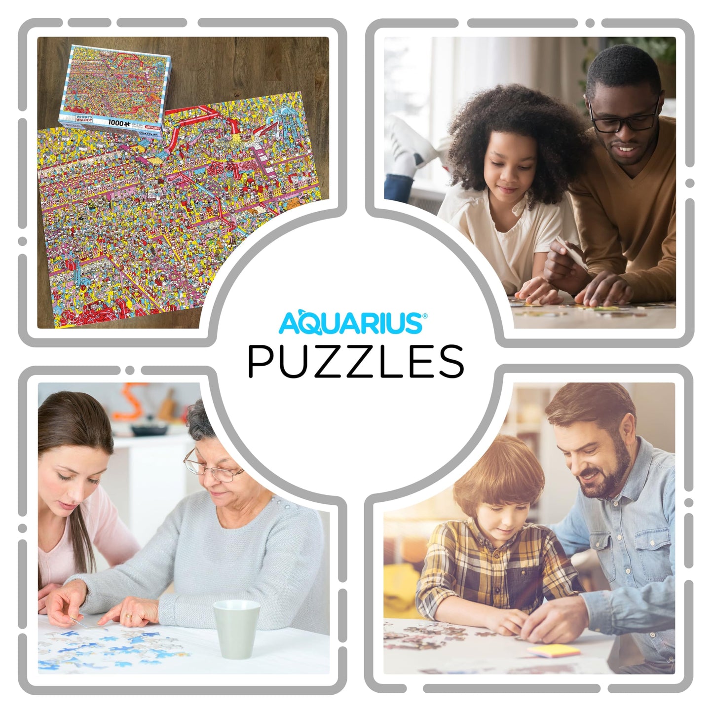 AQUARIUS Where’s Waldo? Cake Factory 1000pc Puzzle (1000 Piece Jigsaw Puzzle) - Glare Free - Precision Fit - Officially Licensed Where's Waldo