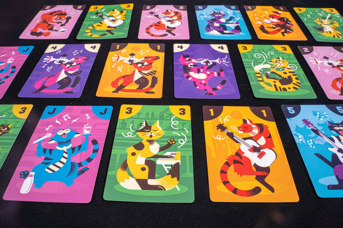 BITEWING GAMES Cat Blues Card Game - Bid for The Hottest Blues Bands - Win Auctions to Gain Cards and Form Quartets - Re-Imagined Reiner Knizia