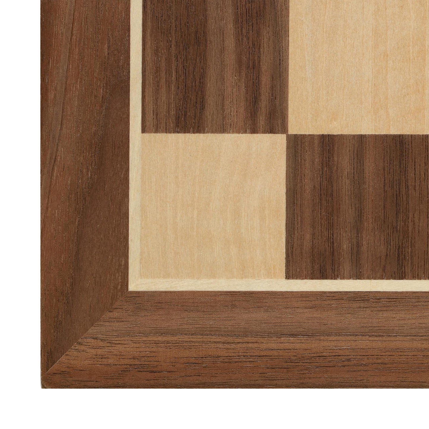 WE Games Classic Walnut Wooden Chess Board Only 14.75 inches, Large Chess Board for Adults, Wood Veneer Chessboard, 1.5 inch Squares
