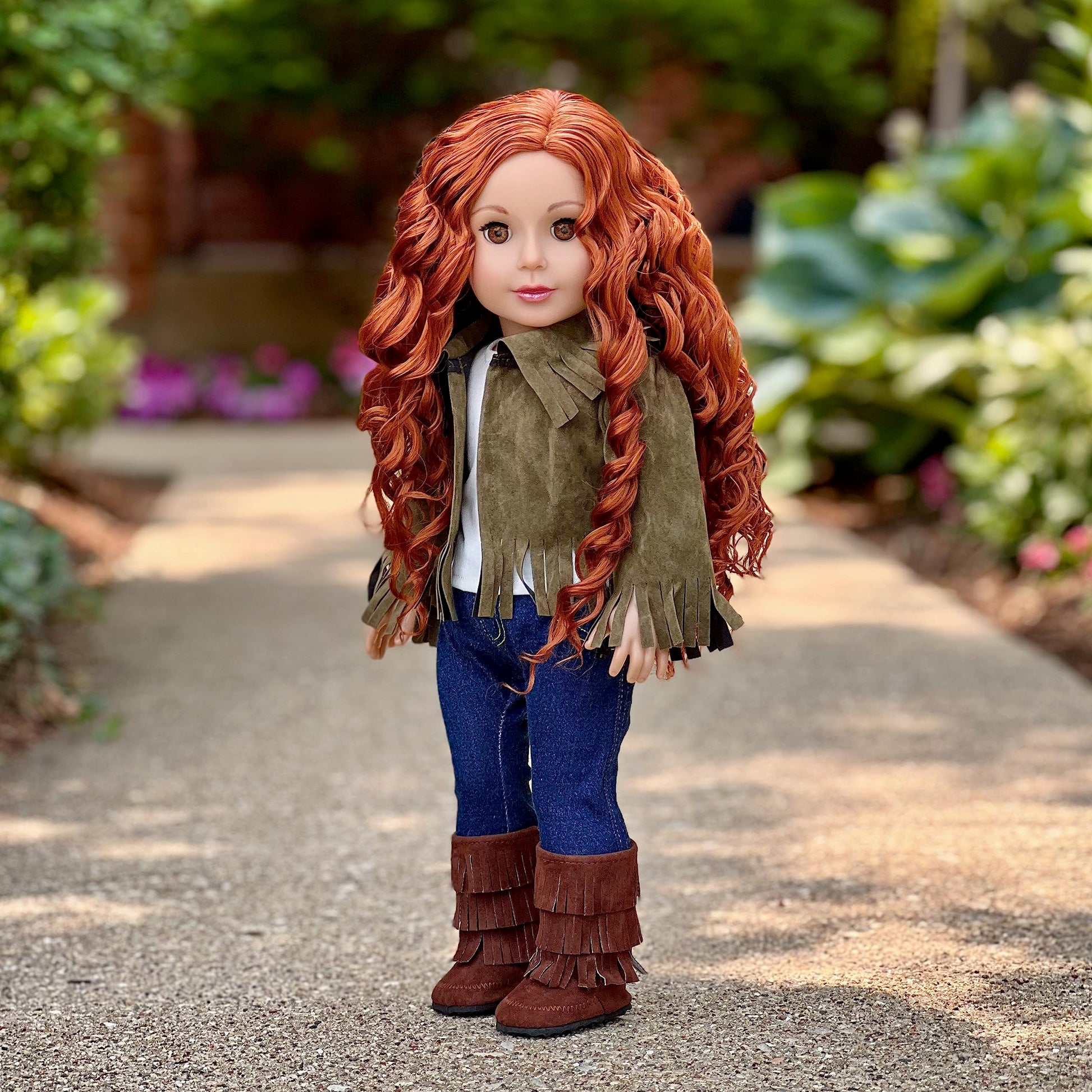Siege Jacket - 4 Piece Outfit - Jacket, Tank Top, Jeans and Boots - Clothes Fits 18 Inch Doll - (Doll Not Included)
