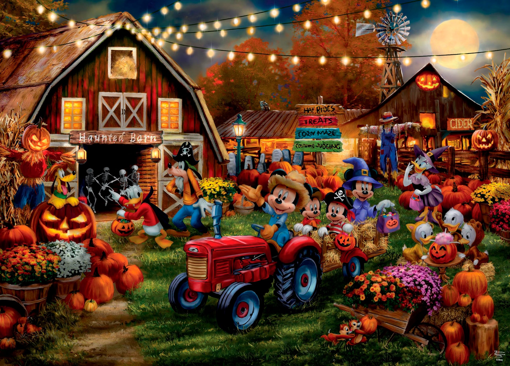 Ceaco - Thomas Kinkade Disney Dreams: Mickey - 1000 Piece Puzzle for Adults