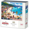 Boardwalk North Shore, Hawaii 500 Piece Jigsaw Puzzle Beach Surf Tropical Puzzles with Premium Box, Gift for Adults and Family 16"x20"