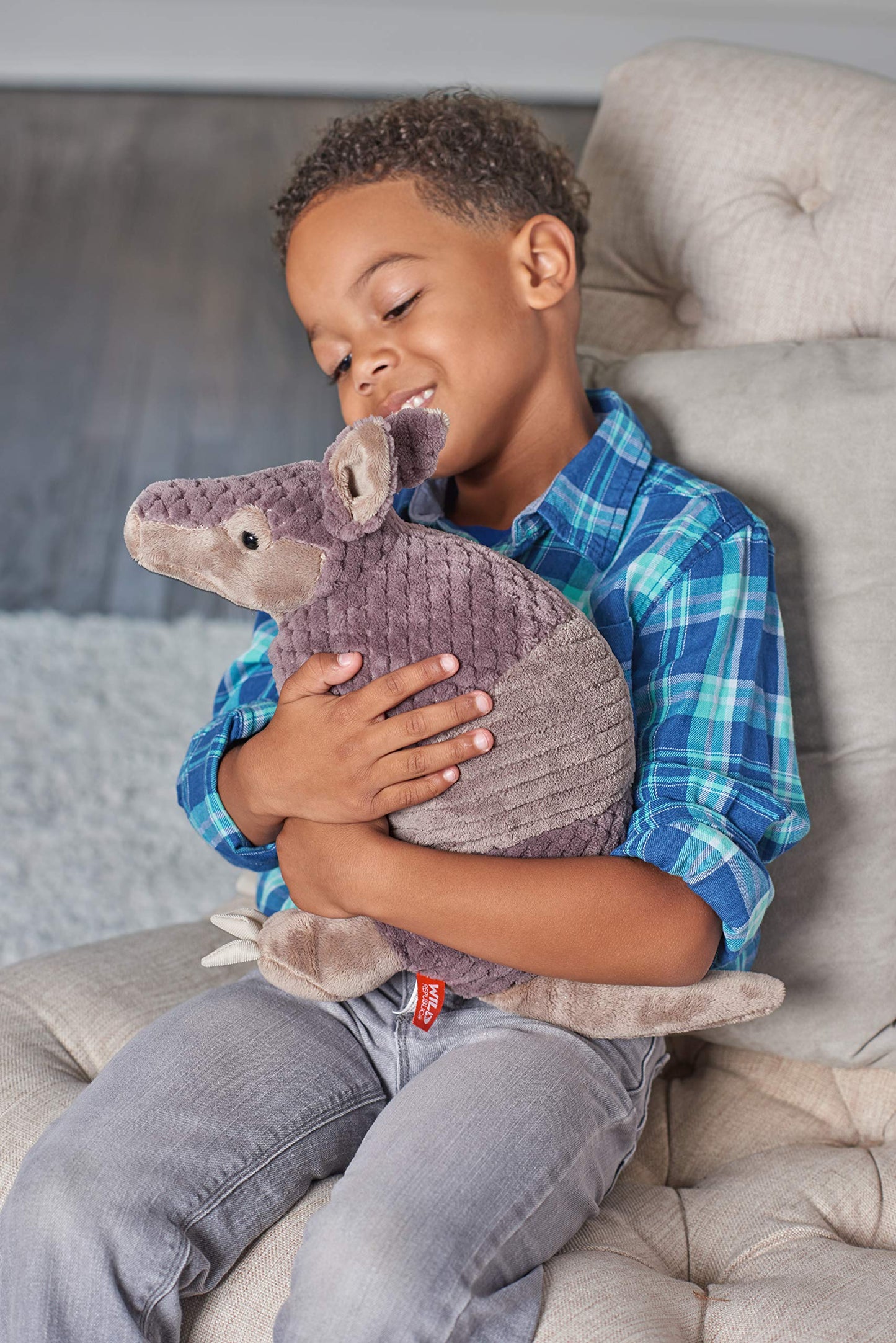 Wild Republic Armadillo Plush, Stuffed Animal, Plush Toy, Gifts for Kids, Cuddlekins 12"