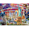 White Mountain 500 Piece Jigsaw Puzzle American Patriotic, Beautiful USA