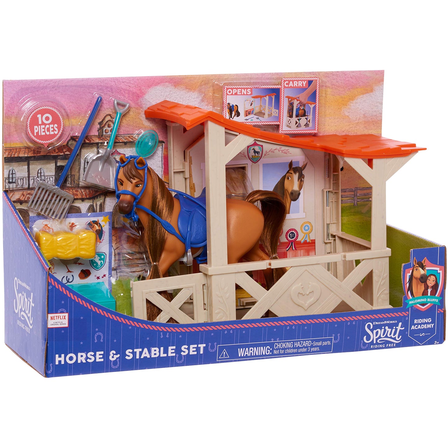 DreamWorks Spirit Riding Free Horse & Stable Accessory Set, Kids Toys for Ages 3 Up by Just Play