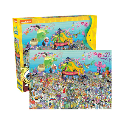 AQUARIUS Spongebob 25th Anniversary Bikini Bottom 1000 Piece Jigsaw Puzzle