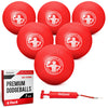 GoSports Inflatable Dodgeball - No Sting Balls - Includes Ball Pump & Mesh Bag