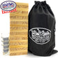 M?tty's Toy Stop Deluxe 60pc XL Wood Drunken Tower The Grab A Piece Drinking Game with Shot Glasses & Storage Bag