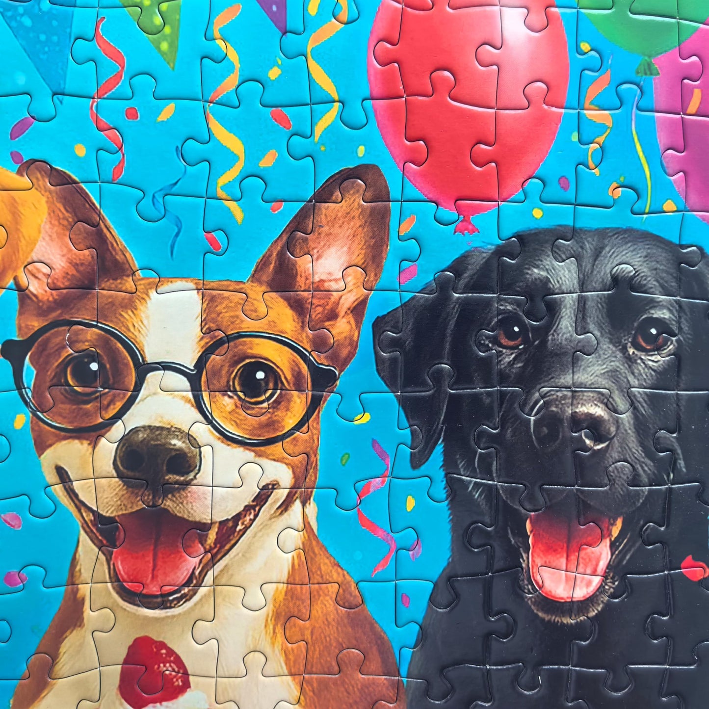 300 Piece Puzzles for Adults Large Piece - Jigsaw Puzzle for Kids 6-8 8-10 - Puppy Birthday Party