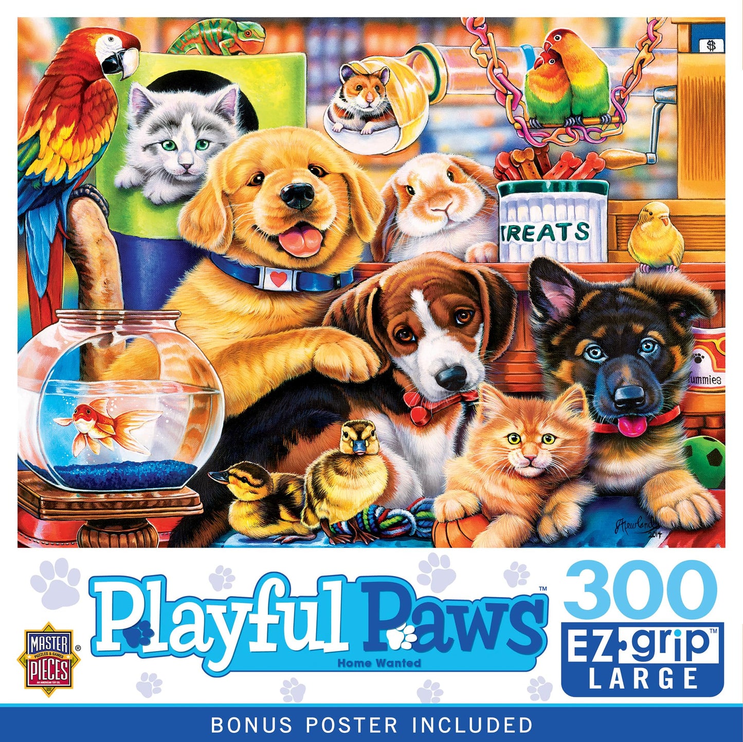 MasterPieces 300 Piece EZ Grip Jigsaw Puzzle - Home Wanted - 18"x24"