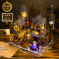 DIY Miniature Kit with LED Lights | Wooden 3D Puzzles for Adults and Teens, Dollhouse for Bookshelf Decor, Creative Gift, Craft Kits for Building |