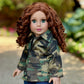 Military Style - 18 Inch Doll Clothes - 4 Piece Outfit - Camouflage Jacket, T-Shirt, Stretchy Jeans and Camouflage Boots (Dolls Not Included)