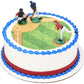 DecoSet® Batter Up 3 Piece Decorations Set, Cake and Cupcake Toppers for Baseball Themed Birthdays, Celebrations, and Parties, Food Safe, Re-usable