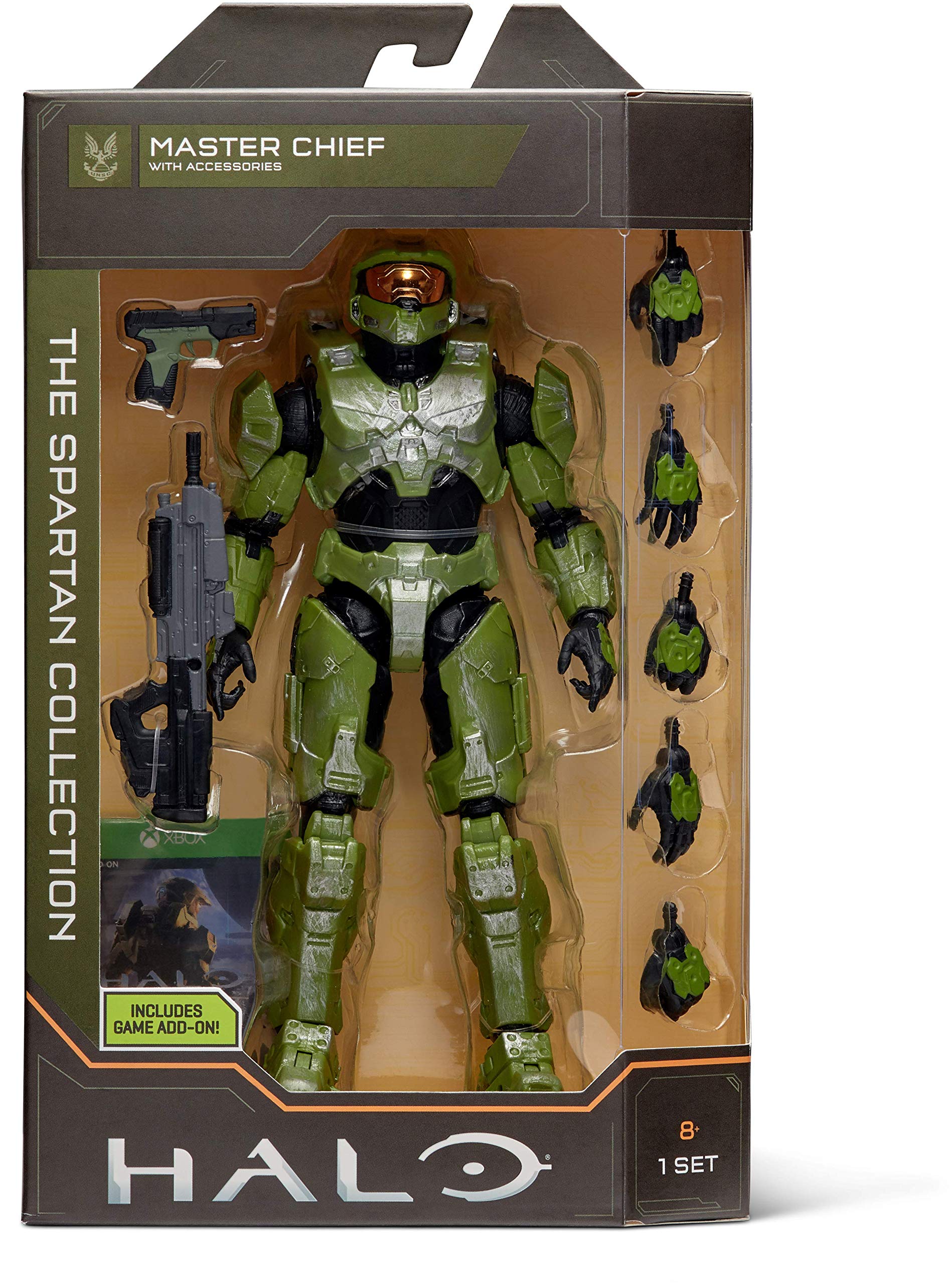 HALO 6.5” Spartan Collection - Master Chief Highly Articulated, Poseable with Weapon Accessories - Scaled to Play & Display