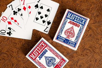 Maverick Playing Cards 48 Pack, Standard Index, Red and Blue Decks, Bulk Playing Cards for Poker, Card Games, and Family Game Night