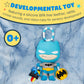 Kids Preferred DC Comics The Batman Multi Sensory Activity Toy with Teethers, Crinkle Textures, and Clip for On The Go Fun for Infant and Baby Boys