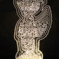 6 LED Multi Color Guardian Angel Wings Boy Girl Stand Laser Cutout Wooden Baptism Centerpiece First Communion Quinceañera Children Kids Party Favors