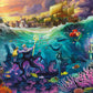 Buffalo Games - Thomas Kinkade Disney Ursula 1000 Piece Puzzle Silver Select Premium Jigsaw Puzzle with Full Color Reference Poster