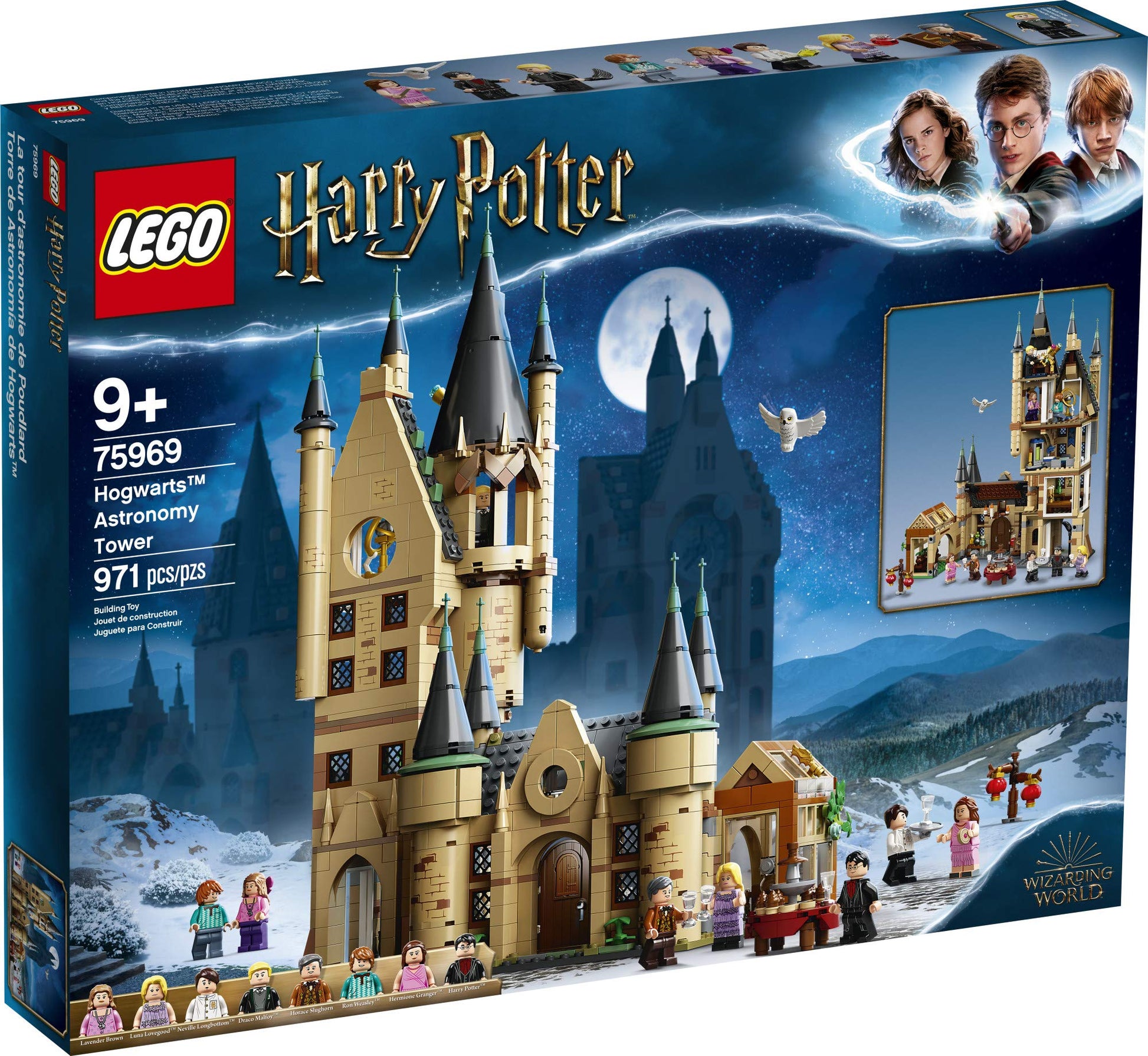 LEGO Harry Potter Hogwarts Astronomy Tower 75969, Castle Toy Playset with 8 Character Minifigures Including Harry Potter and Draco Malfoy, Wizarding
