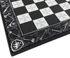 HPL 17" Medieval Times Maltese Cross Chess Board Black and Silver with 1 5/8" Squares