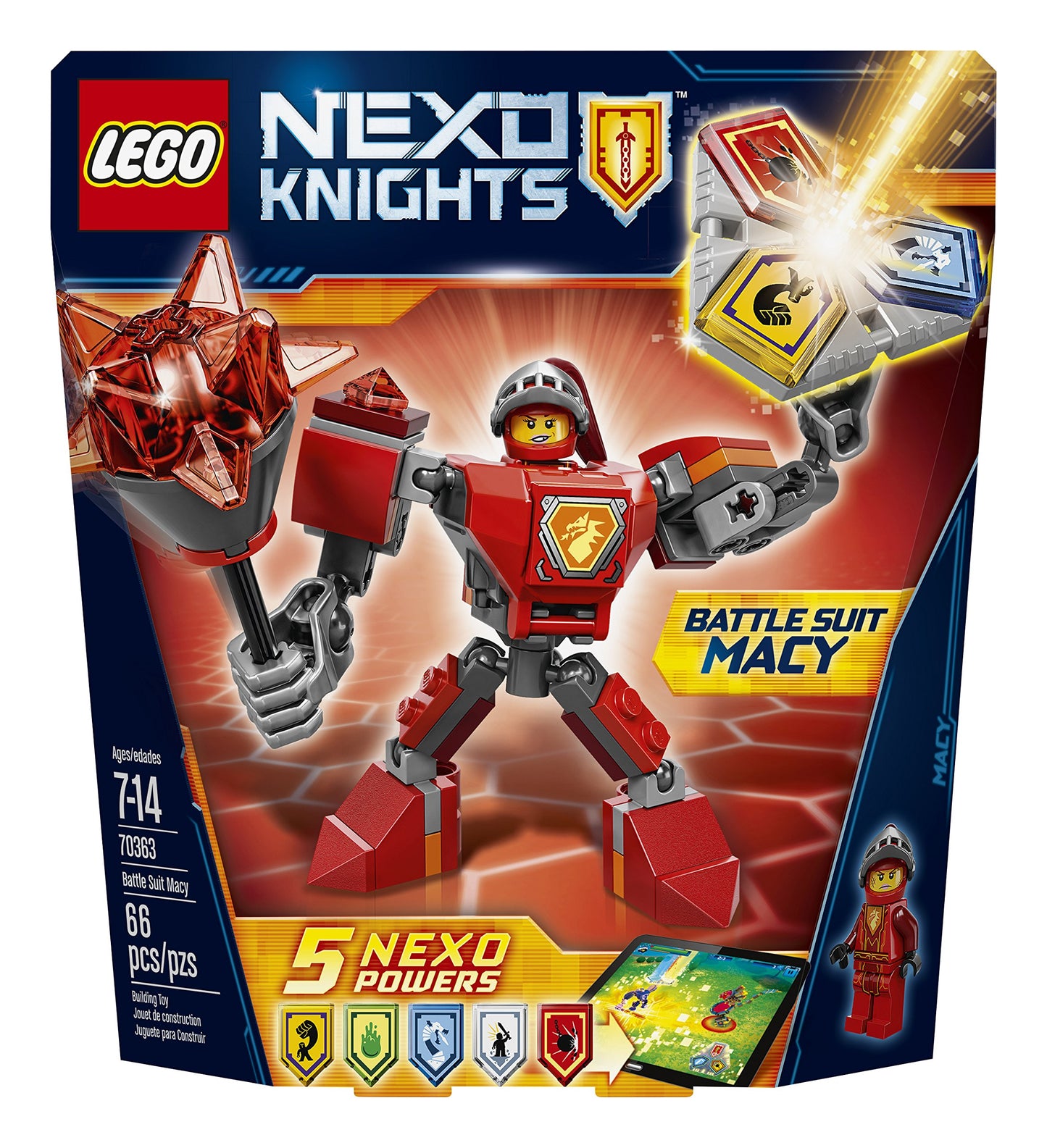 LEGO Nexo Knights Battle Suit Macy 70363 Building Kit (66 Piece)