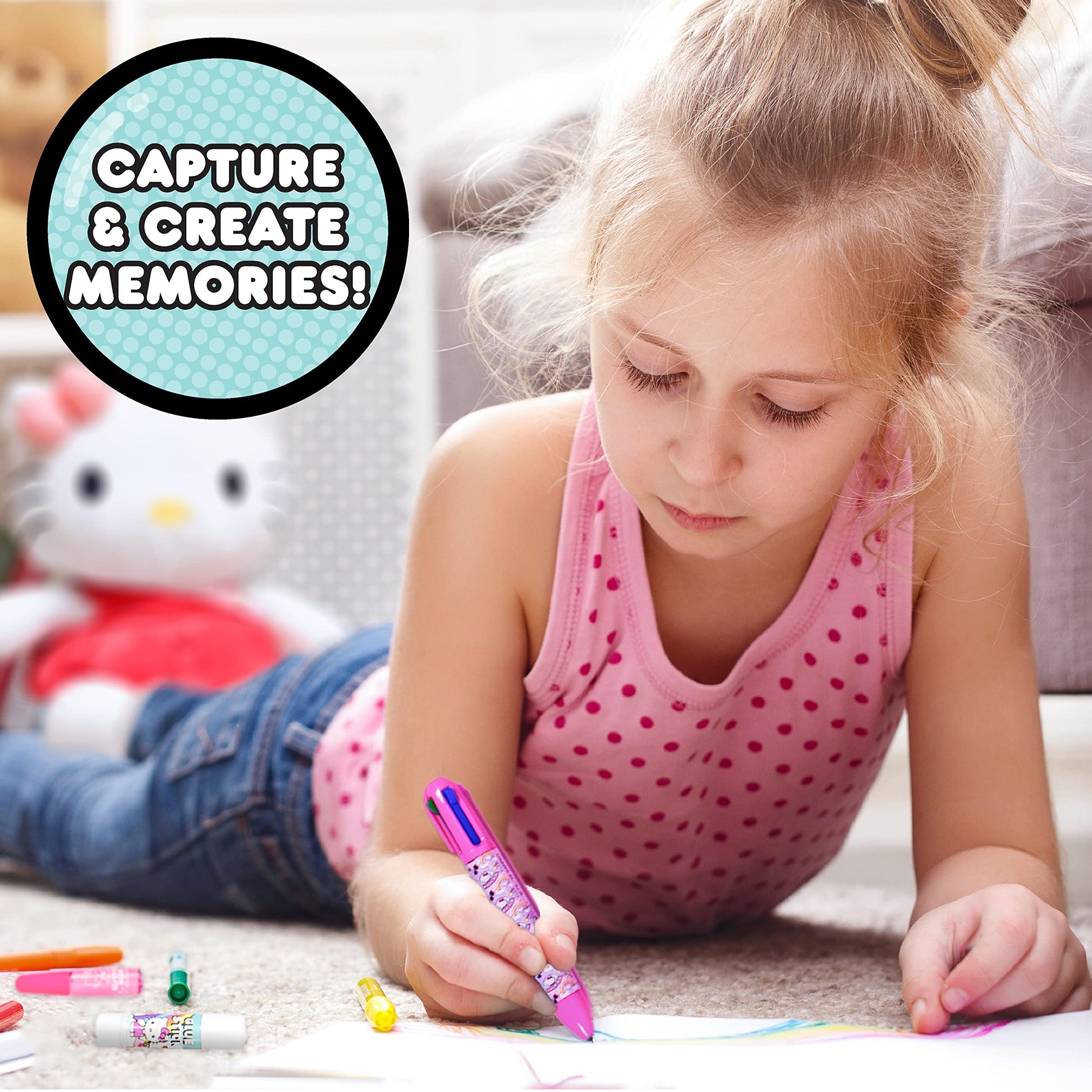 Hello Kitty All-in-One DIY , Design Your Own Scrapbook with Over 250 Essentials, Great Hello Kitty Toys for Weekend Activity, Photo & Keepsake Album