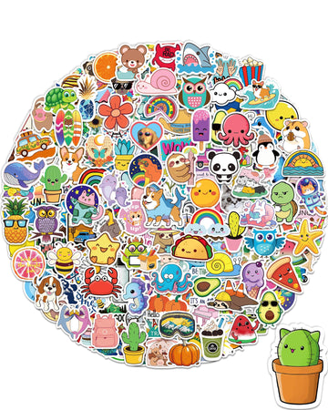 Sticker for Water Bottles, 400 Pcs/Pack Cute Vinyl Waterproof Vsco Laptop Stickers for School Students Gifts Classroom Teachers Prizes Stickers