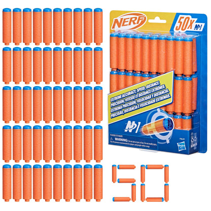 Nerf N Series N1 Darts, Includes 50 Darts, Compatible Only with Nerf N Series Blasters, Outdoor Games, Ages 8+