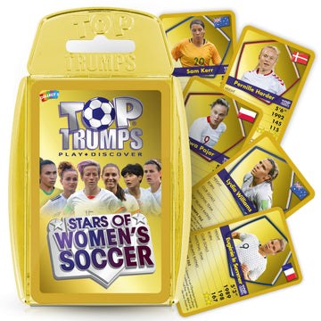 Top Trumps Card Game Stars of Women’s Soccer - Fun Educational Game for Families, Adults & Kids Ages 6+ - 2+ Players