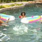 BigMouth Inc Rainbow Toss Game, Inflatable Pool Cornhole, Summer Water Game for Kids & Adults, Poolside Fun Water Toys