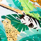 Unique Multicolor Plastic Animal Safari Table Cover (54"x84") 1 Count - Perfect for Kids Birthdays and Jungle Themed Celebrations